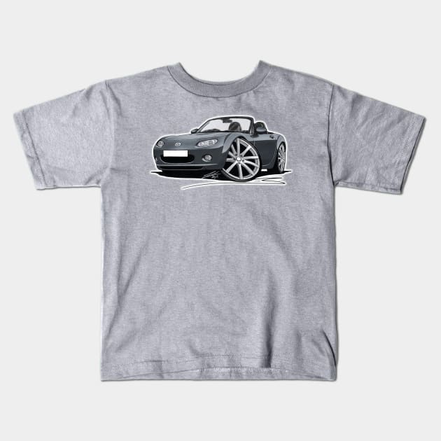 Mazda MX5 (Mk3) Grey Kids T-Shirt by y30man5